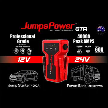 Jump Starter Powerbank 4000A 99900mWh 12V 24V