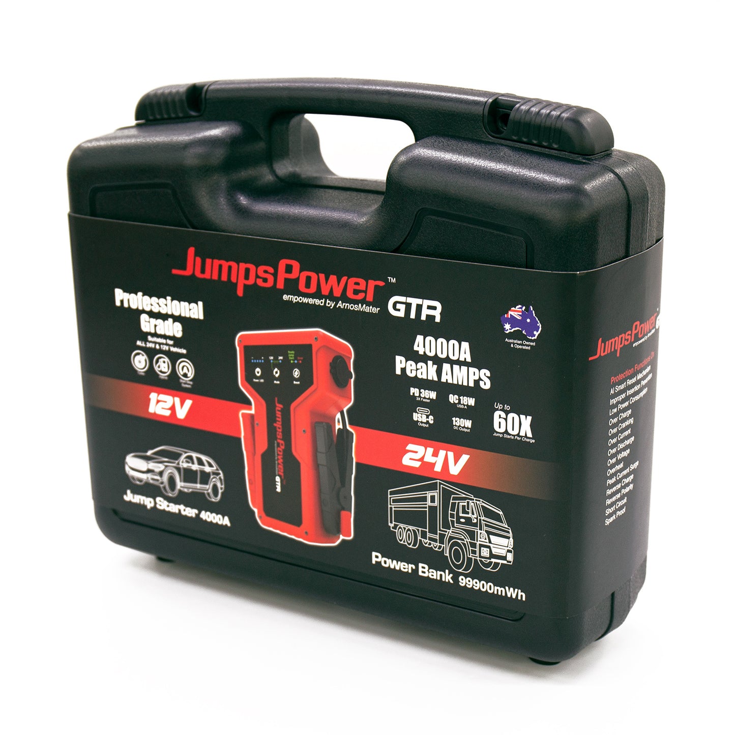 Jump Starter Powerbank 4000A 99900mWh 12V 24V