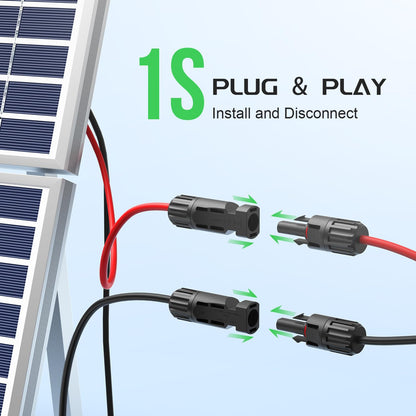 Solar Panel Connector Y Branch Parallel Adapter Cable - 1 pair