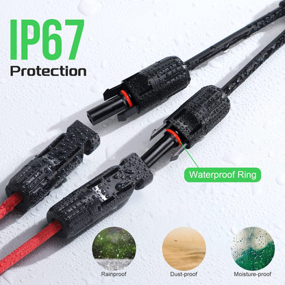 Solar Panel Connector Y Branch Parallel Adapter Cable - 1 pair