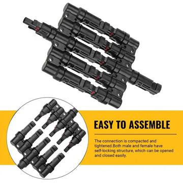 Solar Panel Connector 1 To 5 branch Waterproof Cable Connectors - 1 pair