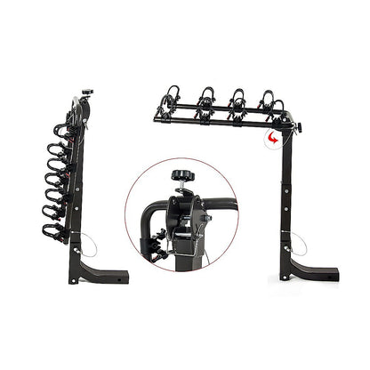 4-Bike Carrier Reciever Hitch Mount Swing Down