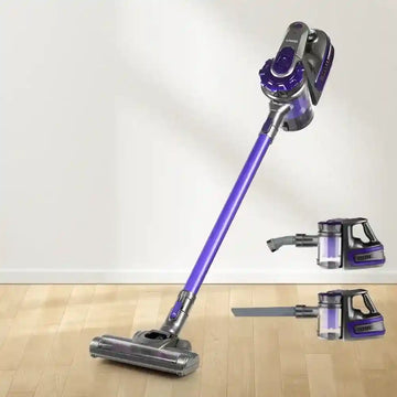 Cordless Handheld Stick Vacuum Cleaner 2 Speed Purple Grey