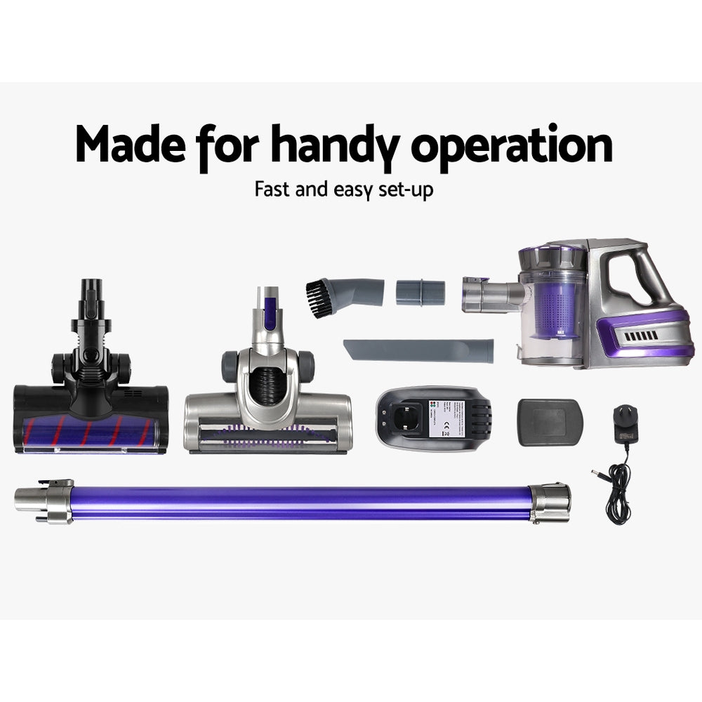 150w Handheld Cordless Vacuum Cleaner 2-Speed with Headlight