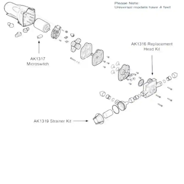 Whale 12volt lpm Pressure Pump Caravan Motorhome with 15mm Quick Connect 133245