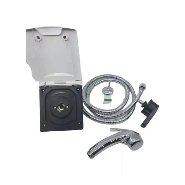 White Plug in External Shower Point - Everything Caravans