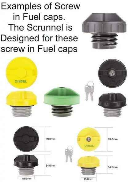 Yellow Diesel Scrunnel Funnel - Everything Caravans