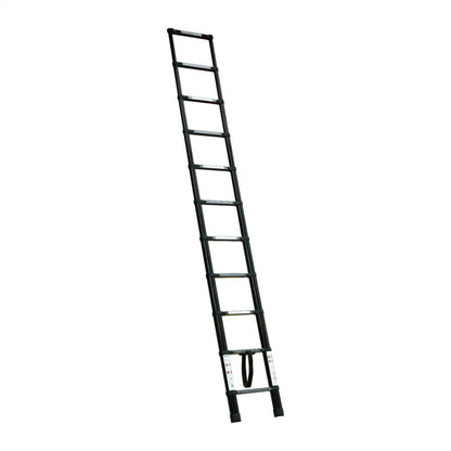 Black 3.2m Portable Telescopic Ladder with Carry Bag