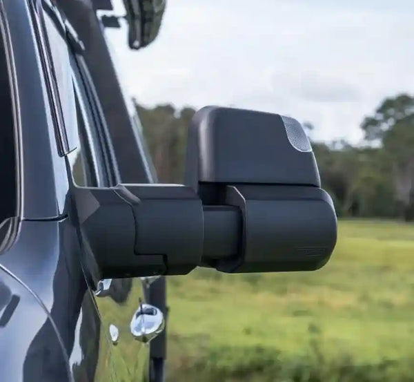 MSA Mirror Power Fold suits D-Max MU-X Black Electric Indicators Blind Spot Monitoring Powerfold - Everything Caravans