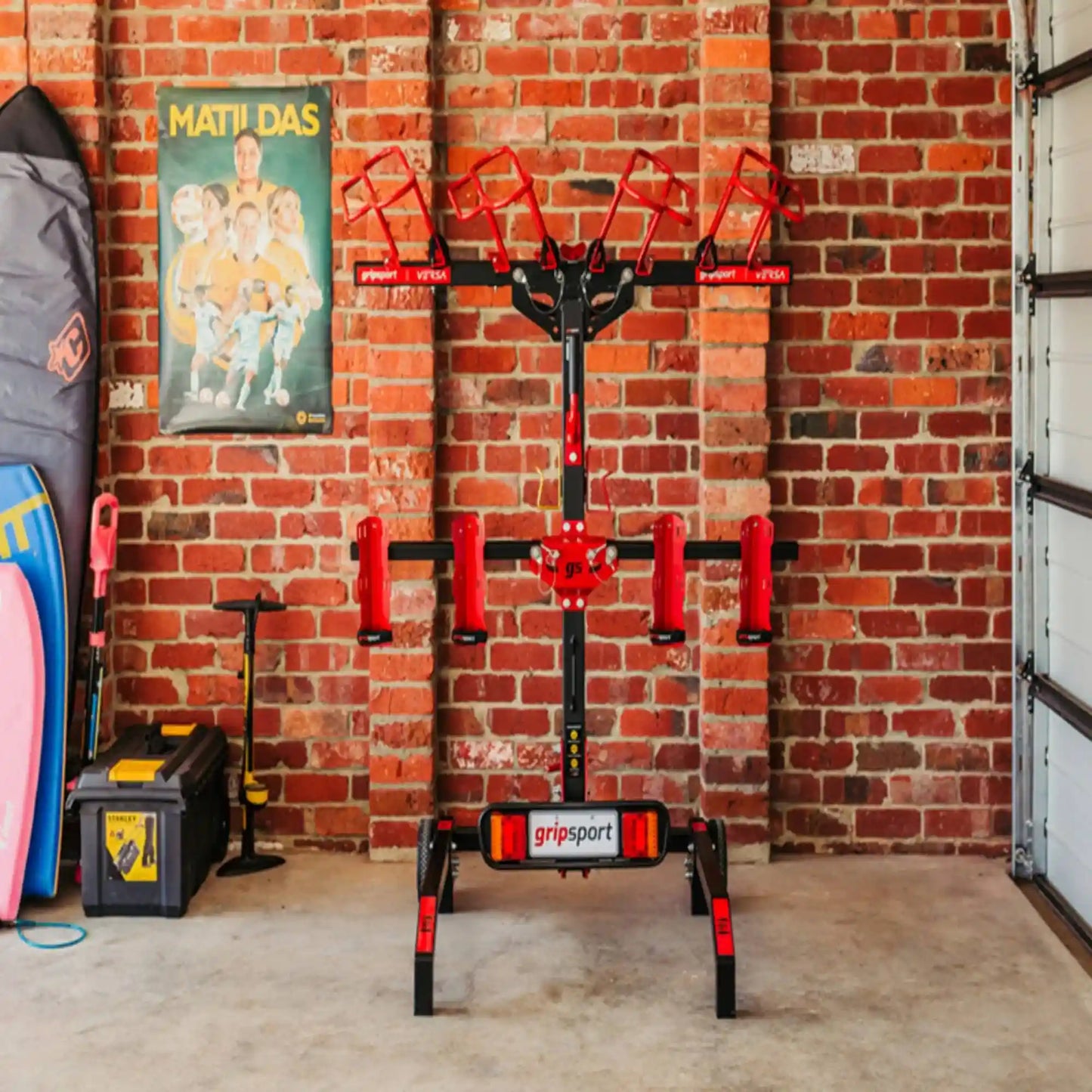 Gripsport Roller Floor Stand LARGE Moveable storage for hitch racks and bikes