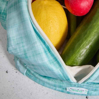 Produce Pod - Reusable Veggie Bag for Fridge - Ocean