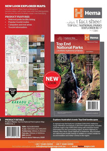 Hema Top End National Parks Map Litchfield Katherine and Kakadu