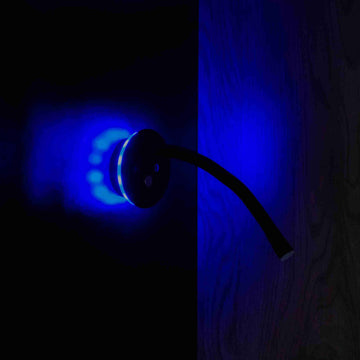 Supex 80mm LED Caravan Reading Light With USB-C Flexible Arm