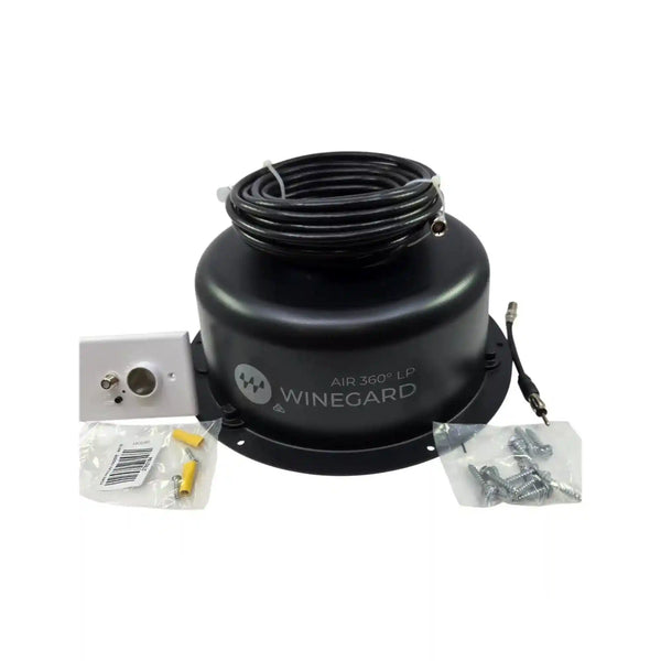 WINEGARD AIR 360LP Compact Omnidirectional TV and FM Antenna Black - Everything Caravans