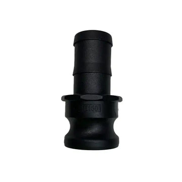 POLY CAMLOCK E Male Connector to Hose Barb - 40mm.