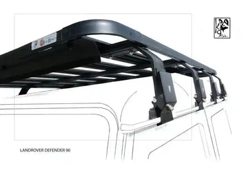 Landrover Defender 90 K9 Roof Racks Expedition Quality 1400WX2000L - Summer Sale