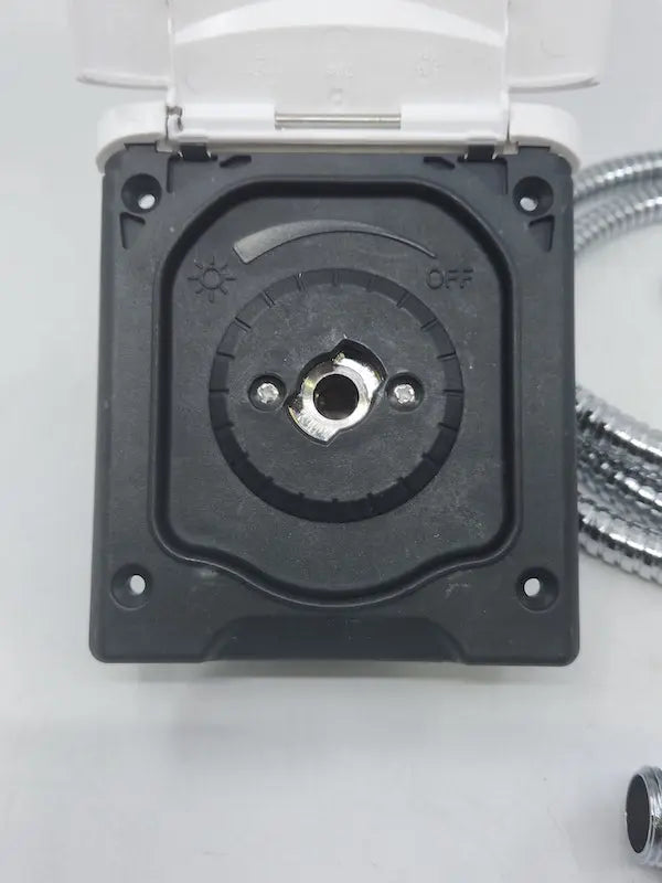 White Plug in External Shower Point