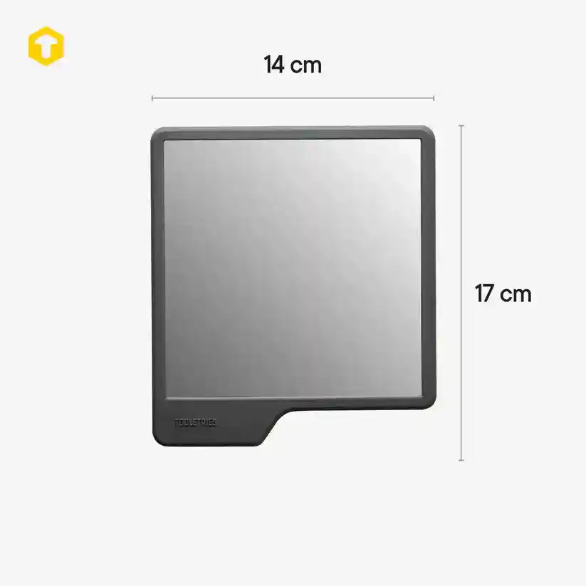 Tooletries The Oliver Shower Mirror Charcoal