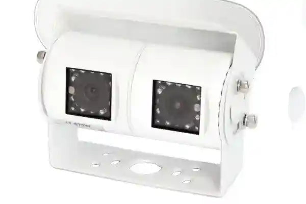 SafetyDave Rear Vision Camera Double Ccd 40 and 120 Degree White 670103 AHD
