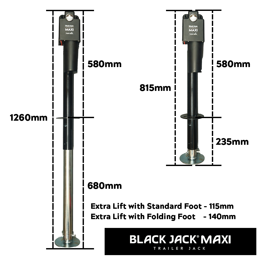 Black Jack Electric Trailer Jack – Maxi