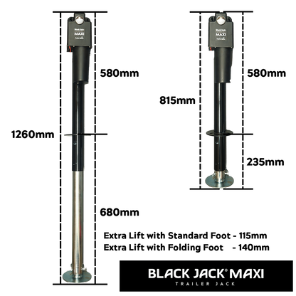 Black Jack Electric Trailer Jack – Maxi