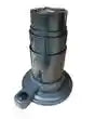 Nuova Mapa Black Adjustable Height Table Leg with turn table and slide