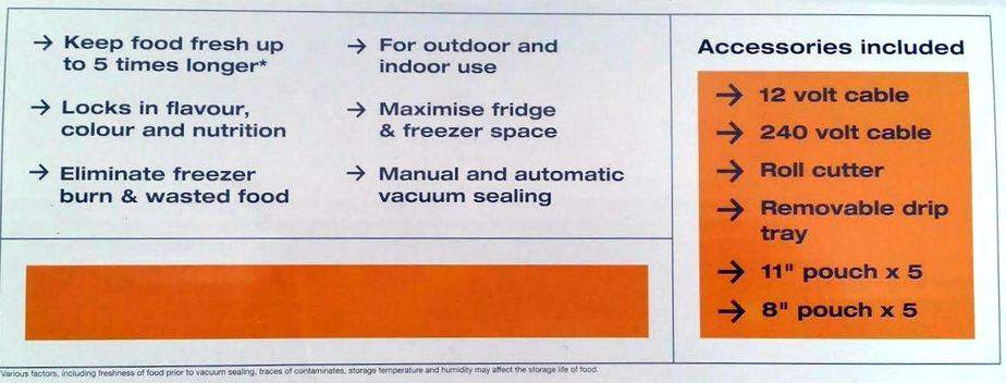 Dometic Vacuum Sealer Cryovac Vacuum Packing 12-240v