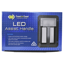 Entrance Assist Handle with 12v Led Light Black - As fitted to Most Jayco's