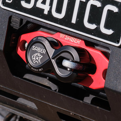 Saber 7075 Alloy Winch Shackle Pro - Cerakote Red
