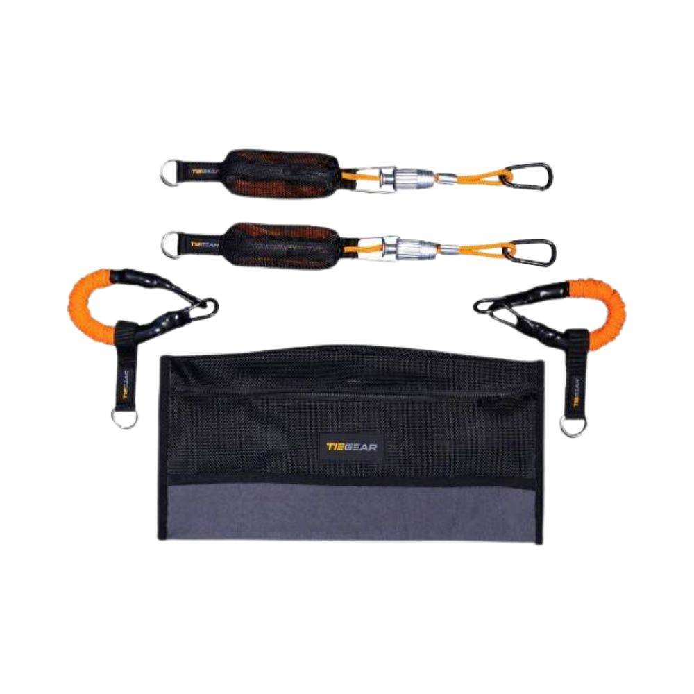 Tiegear Awning 2 Pack Secure with Guy Ropes Soft Springs and Gear Bag for Caravan