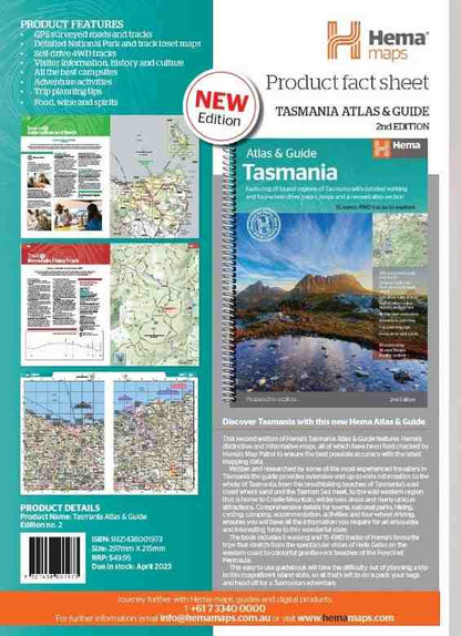 Hema Tasmania Atlas and Guide