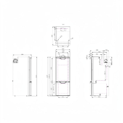 NEW myCOOLMAN Upright 205L Fridge Freezer