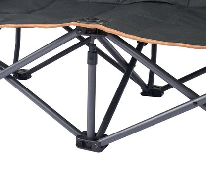 OZtrail Fireside Double Chair Black