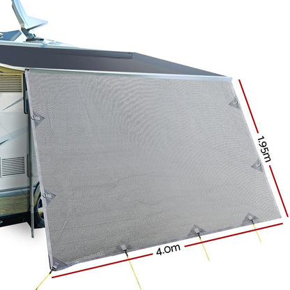 4M Caravan Privacy Screens 1.95M Roll Out Awning