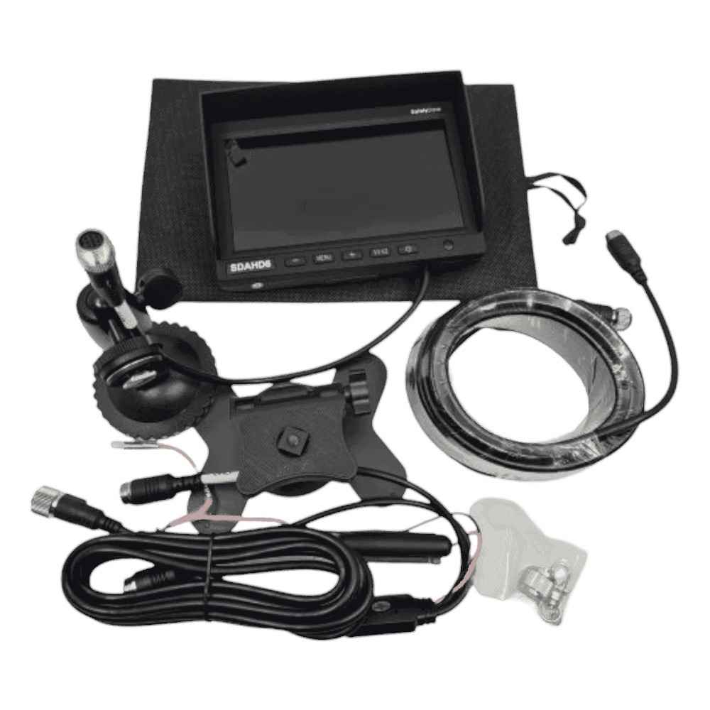 SafetyDave Reversing Camera Kit 5.8inch Dash Monitor with 2 Square Ccd Cameras
