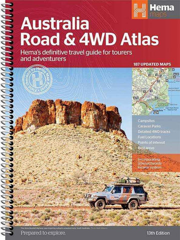 Hema Australia Road and 4WD Atlas - 252 x 345mm - Everything Caravans