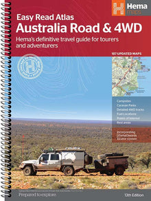 Hema Australia Road and 4WD Easy Read Atlas - 292 x 397mm - Everything Caravans