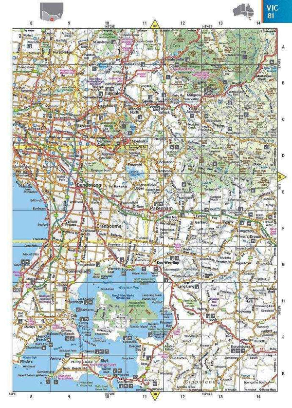 Hema Australia Road and 4WD Easy Read Atlas - 292 x 397mm - Everything Caravans