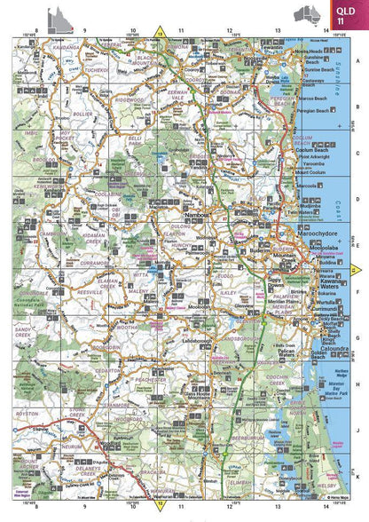 Hema Australia Road and 4WD Handy Map - 185 x 248mm - Everything Caravans