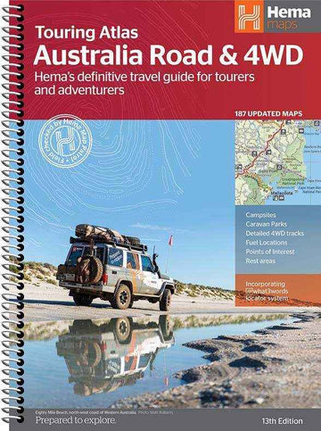 Hema Australia Road and 4WD Touring Atlas - 215 x 297mm - Everything Caravans
