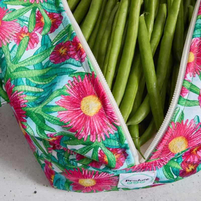 Produce Pod - Reusable Veggie Bag for Fridge - Sea Fig