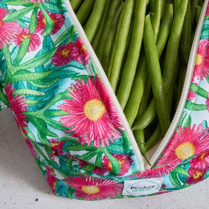 Produce Pod - Reusable Veggie Bag for Fridge - Sea Fig