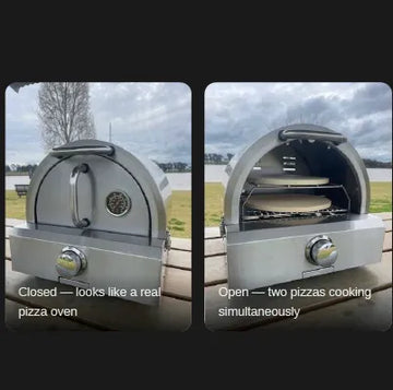 Smiths BBQ Pizza Dome Kit 304 Stainless Steel - Natural Finish