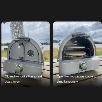 Smiths BBQ Pizza Dome Kit 304 Stainless Steel - Natural Finish