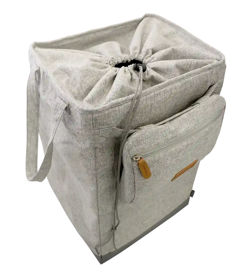 Navigator Gear TIAV Fold Away Laundry Basket Light Grey - in store only