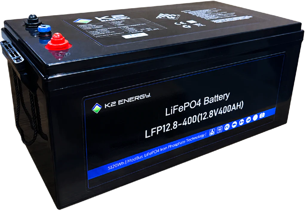 K2 12V 400amp LiFePO4 Caravan Lithium Battery CANBus