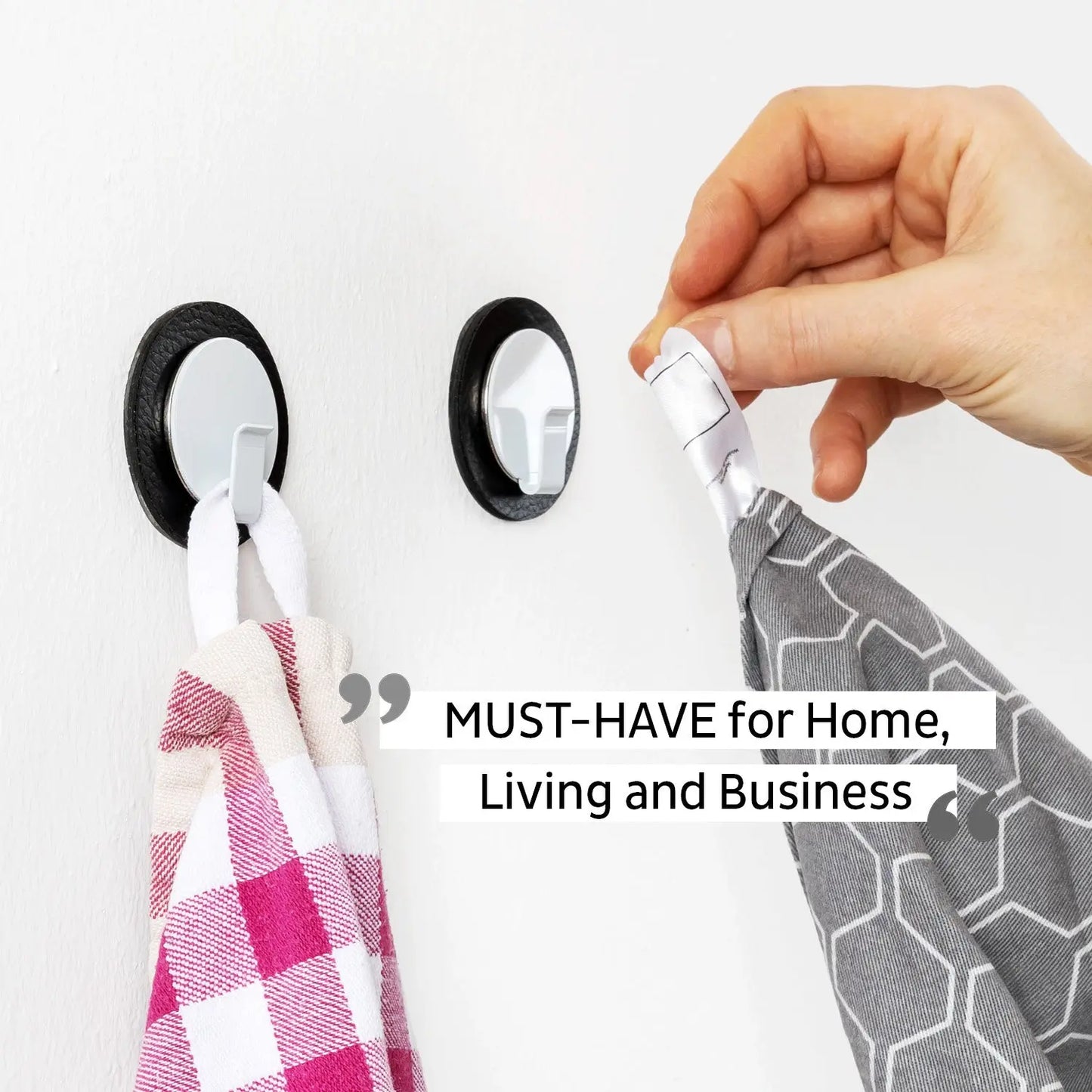 Magnetic Hook CLEVER WHITE incl. Pad BLACK By Silwy