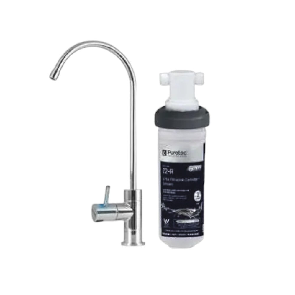 Caravan RV Water Compact inline UndeRSink Filter System with Led Faucet