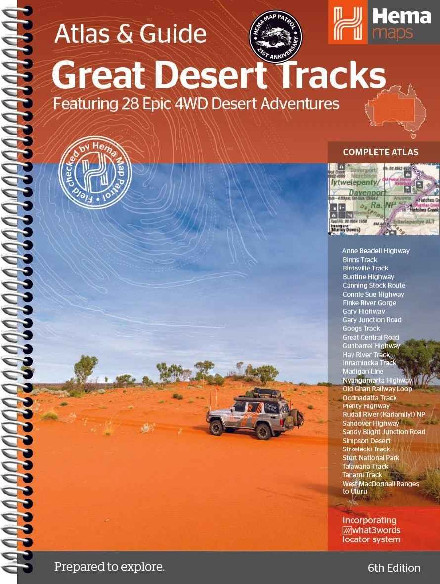 Hema Great Desert Tracks Atlas and Guide