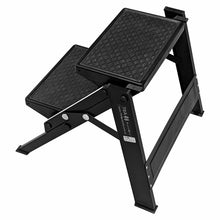 Black Double Folding Portable Step for Caravan